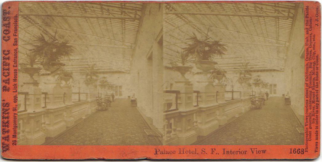 Watkins #1668 - Palace Hotel, S.F., Interior View