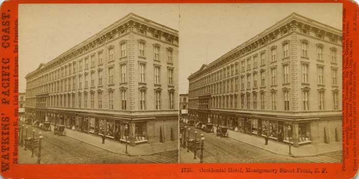 Watkins #1735 - Occidental Hotel, Montgomery Street Front, S.F.