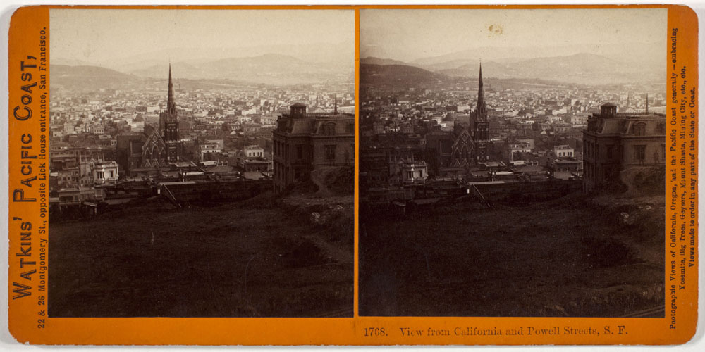 Watkins #1768 - View from California and Powell Streets, S.F.