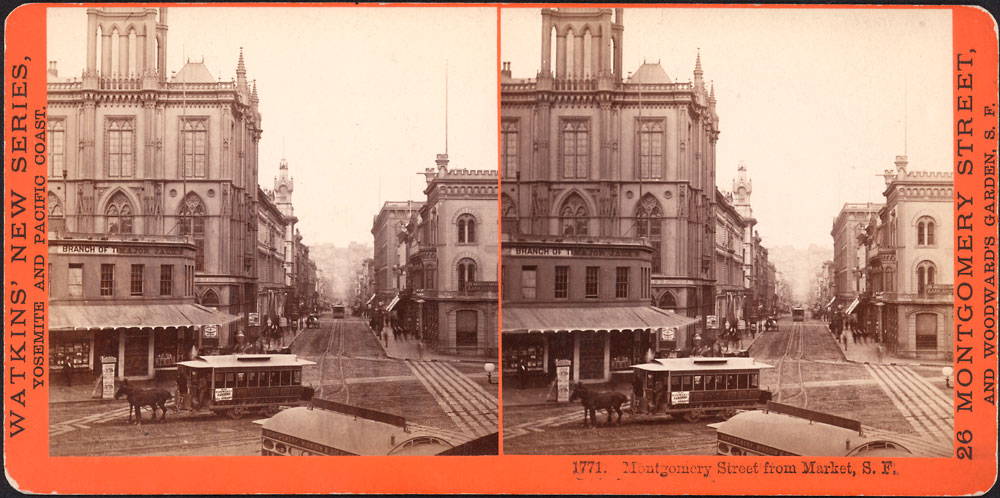 Watkins #1771 - Market Street, from New Montgomery and Market Streets, San Francisco.