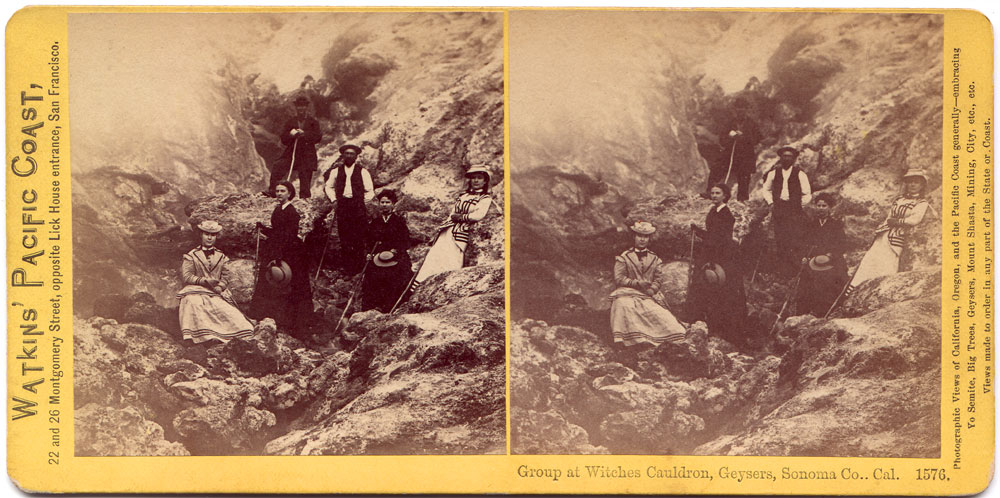 Watkins #1576 - Group at Witches Cauldron, Geysers, Sonoma Co., Cal.