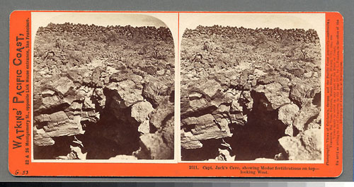 #2511 - Capt. Jack's Cave, showing Modoc fortifications on top