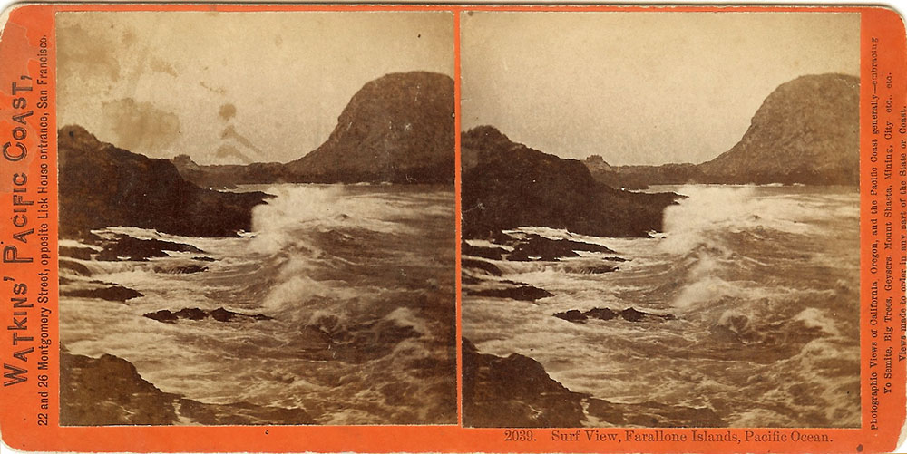 Watkins #2039 - Surf View, Farallone Islands, Pacific Ocean