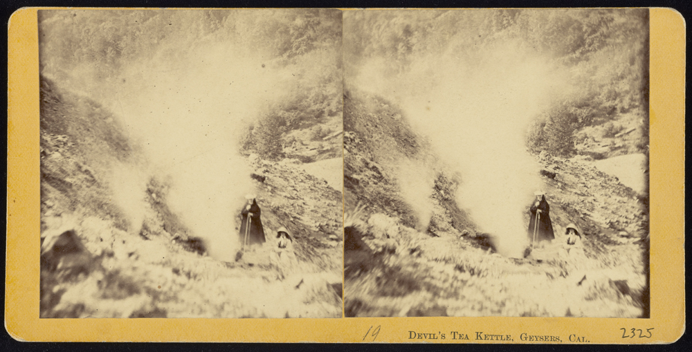 Watkins Unnumbered View - Devil's Tea Kettle, Geysers, Cal
