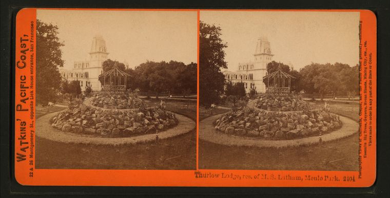 Watkins #2404 - Thurlow Lodge, residence of M.S. Latham, Menlo Park