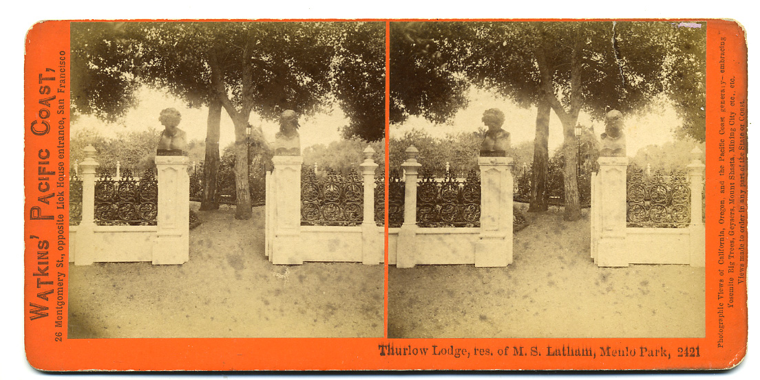 Watkins #2421 - Thurlow Lodge, res. of M.S. Latham, Menlo Park