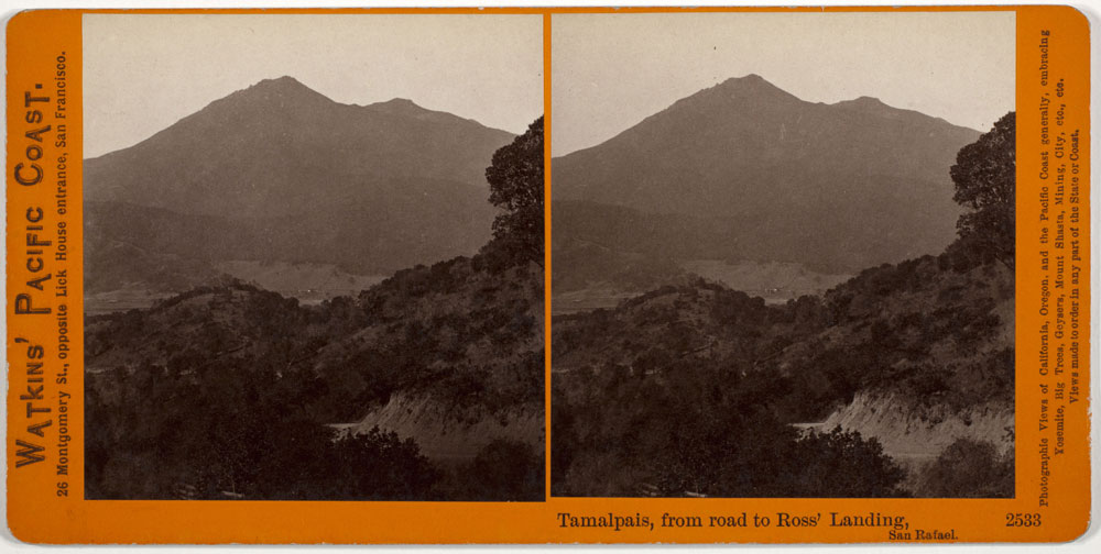 Watkins #2533 - Tamalpais, from road to Ross' Landing, San Rafael