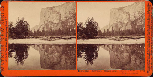 #3011 - El Capitan, 3600 feet. Mirror View, Yosemite Valley, Mariposa County, Cal.