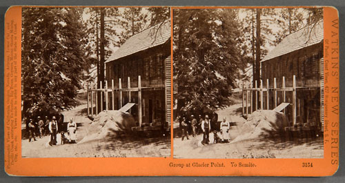 #3154 - Group at Glacier Point, Yosemite Valley, Mariposa County, Cal.