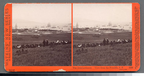 #3588 - The Bombardment, View from the Presidio, July 3, 1876.