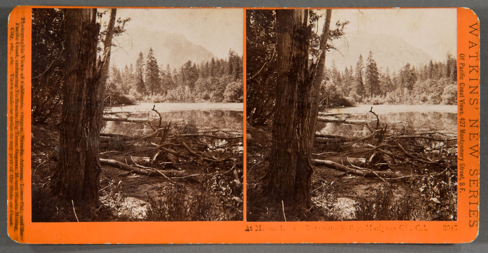 Watkins #3045 -  At Mirror Lake, Yosemite Valley, Mariposa County, Cal.