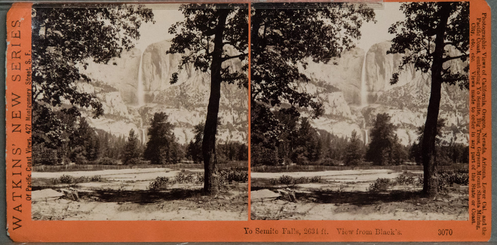 Watkins #3070 - Yo Semite Falls, 2634 ft, View from Black's.