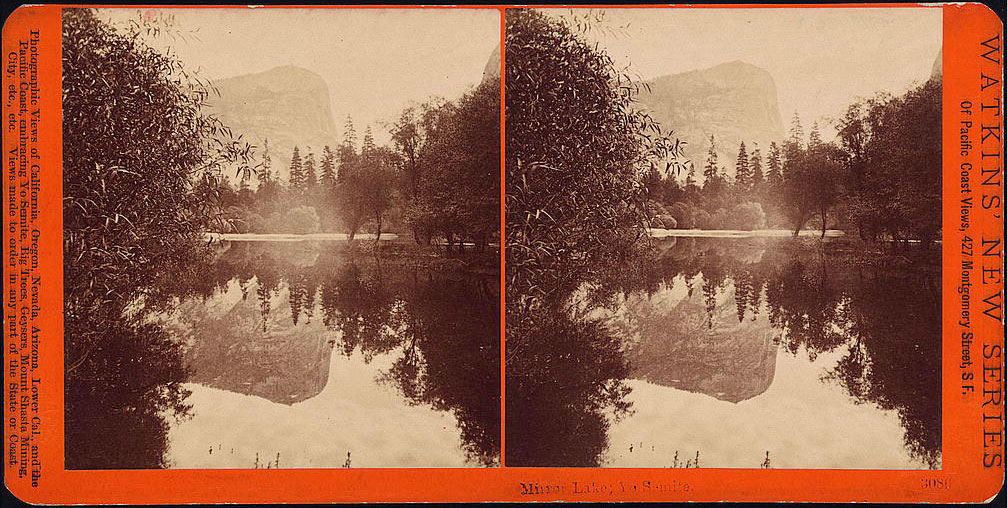 Watkins #3086 - Mirror Lake; Yosemite Valley, Mariposa County, Cal.