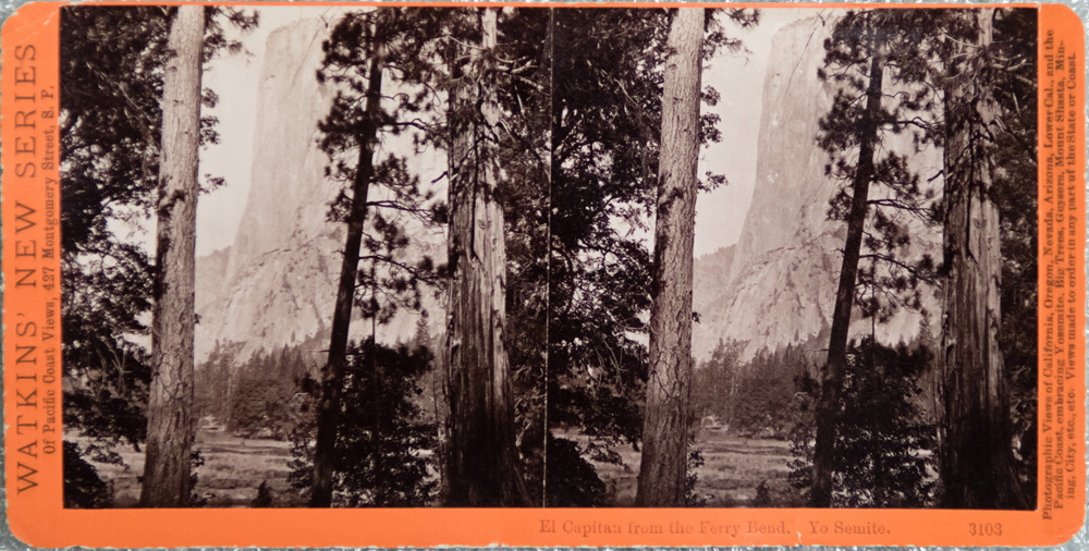 Watkins #3103 - El Capitan from the Ferry Bend. Yo Semite