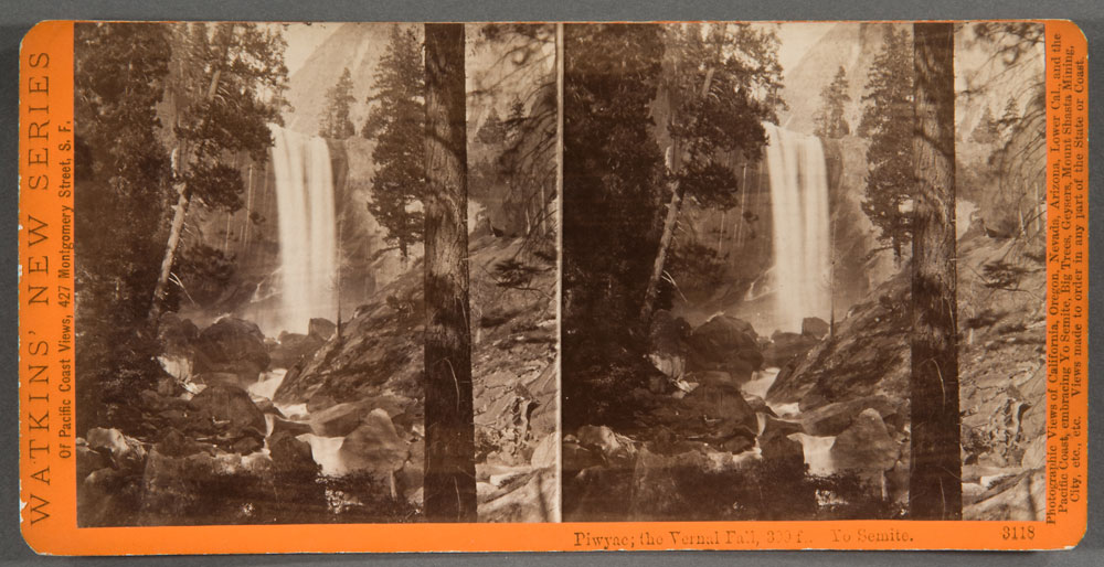 Watkins #3118 - Piwyac, the Vernal Fall, 300 ft., Yosemite Valley, Mariposa County, Cal.