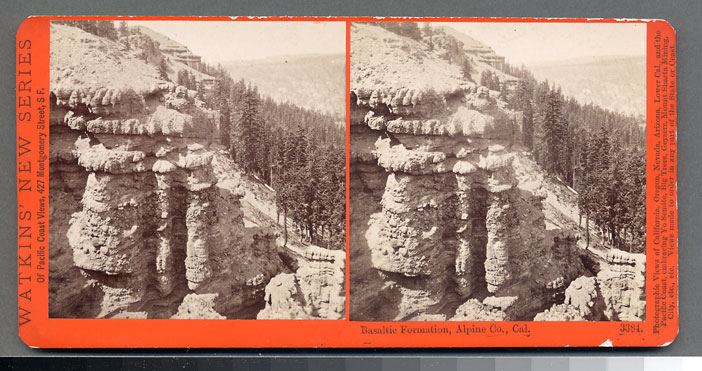 #3384 - Basaltic Formation, Alpine County, Cal.