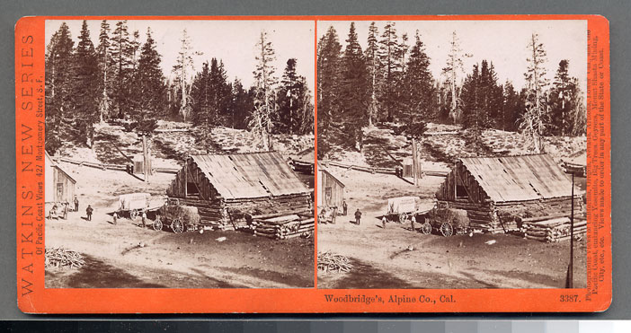 Watkins #3387 - Woodbridge's, Alpine County, Cal.