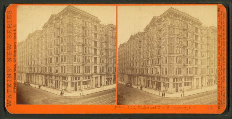 Watkins #3549 - Palace Hotel, Market and New Montgomery, San Francisco.