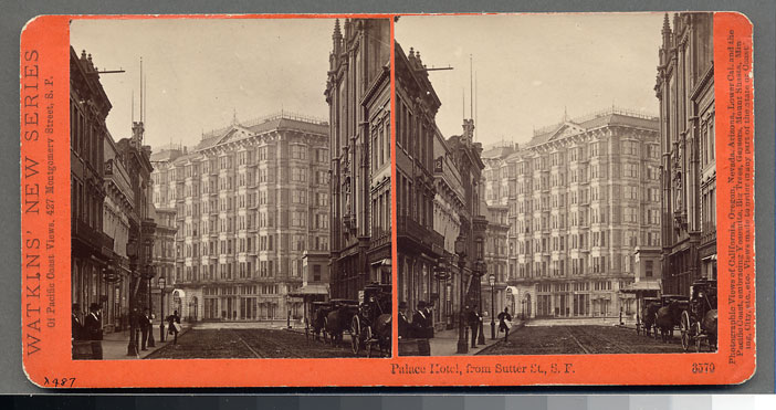 Watkins #3570 - The Palace Hotel from Sutter St., San Francisco.