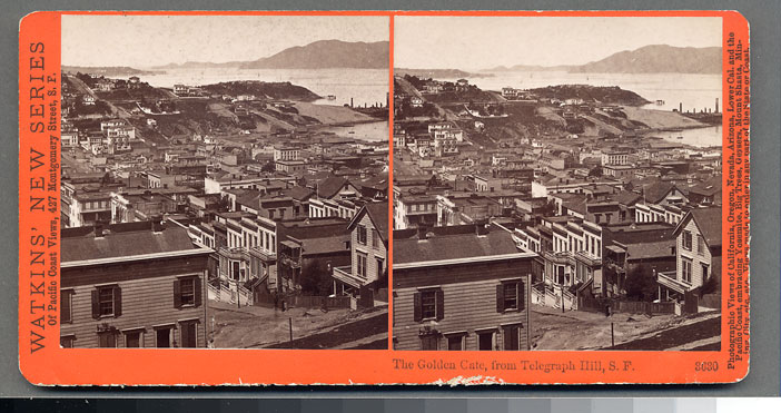 Watkins #3630 - The Golden Gate, from Telegraph Hill, San Francisco.