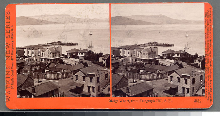 Watkins #3631 - Meiggs Wharf, From Telegraph Hill, San Francisco.