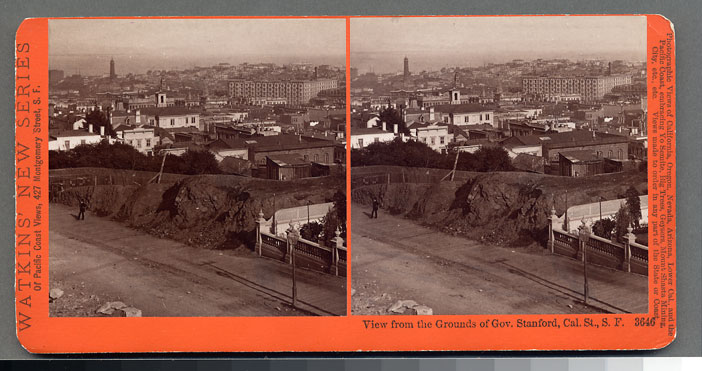 Watkins #3646 - View from the Grounds of Gov. Stanford, Cal. St., S.F.