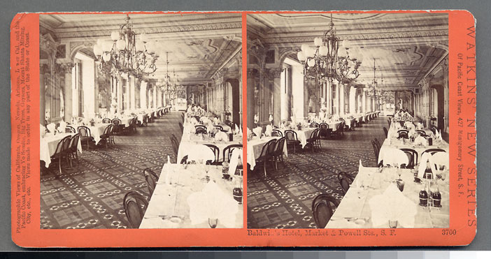 Watkins #3700 - Baldwin Hotel, Market and Powell Sts., San Francisco.
