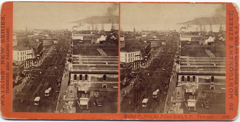 Watkins #3689 - Market St., from top Palace Hotel