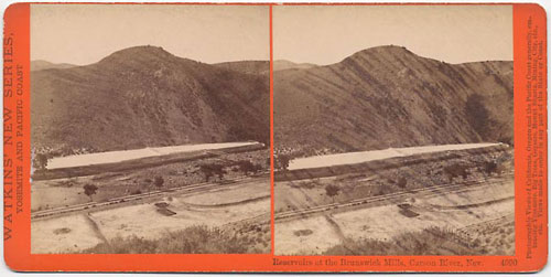 #4090 - Reservoirs at the Brunswick Mills, Carson River, Nev.