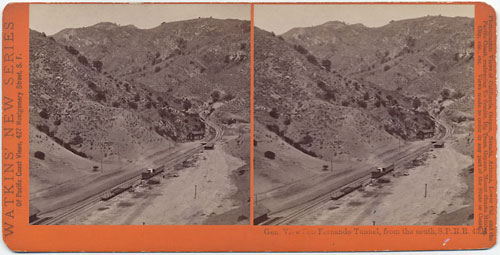 #4321 - Gen. View San Fernando Tunnel from the south, S.P.R.R., Cal.
