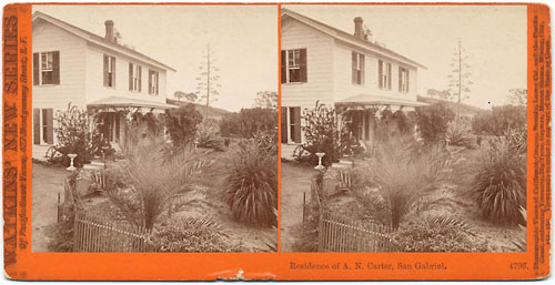 #4796 - Residence of A.N. Carter. San Gabriel, Cal.