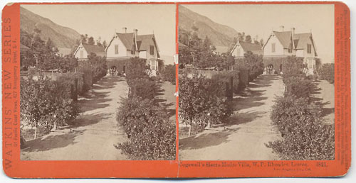 #4821 - Cogswell's Sierra-Madre Villa, W.P. Rhoades, Lessee. Los Angeles Co., Cal.
