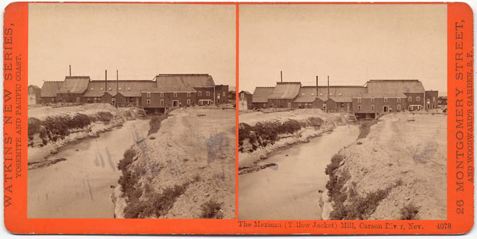Watkins #4078 - The Mexican (Yellow Jacket) mill, Carson River, Nev.