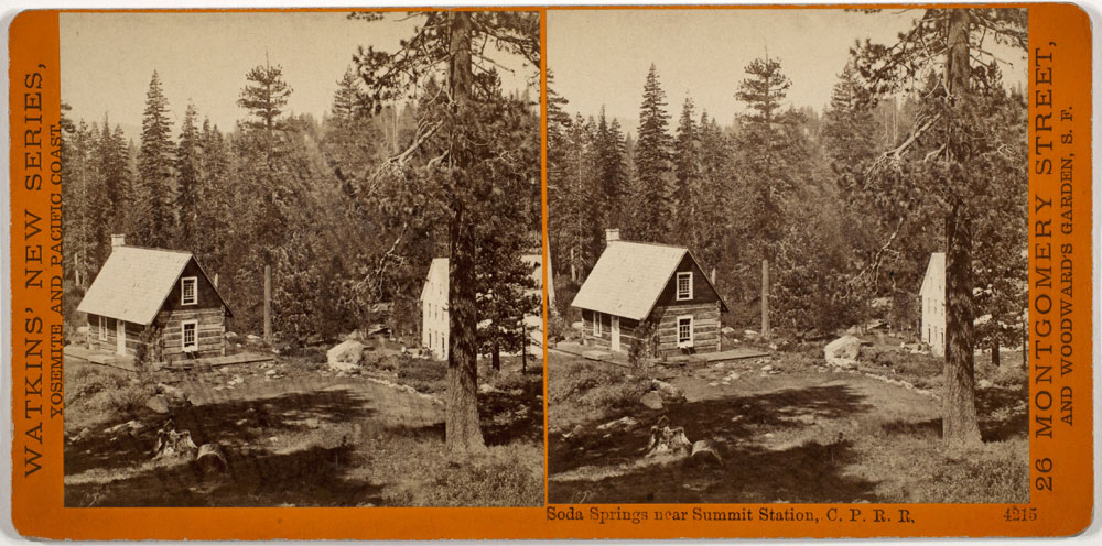 Watkins #4215 - Soda Springs near Summit Station, C.P.R.R., Cal.