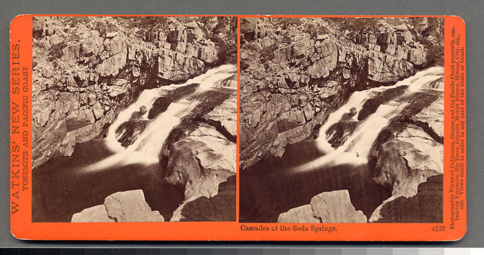Watkins #4229 - Cascades at the Soda Springs, Cal.