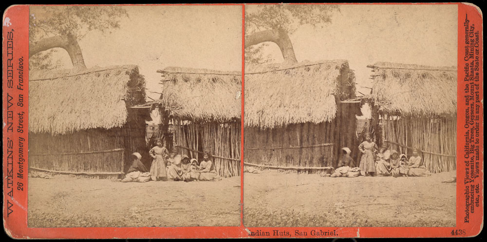 Watkins #4438 - Indian Huts, San Gabriel, Cal.