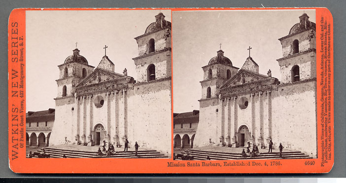 Watkins #4640 - Mission Santa Barbara, Established Dec. 4, 1786, Cal.