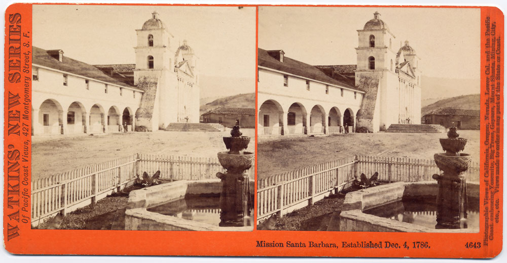 Watkins #4643 - Mission Santa Barbara, Established Dec. 4, 1786, Cal.