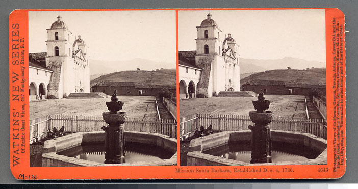 Watkins #4643 - Mission Santa Barbara, Established Dec. 4, 1786, Cal.