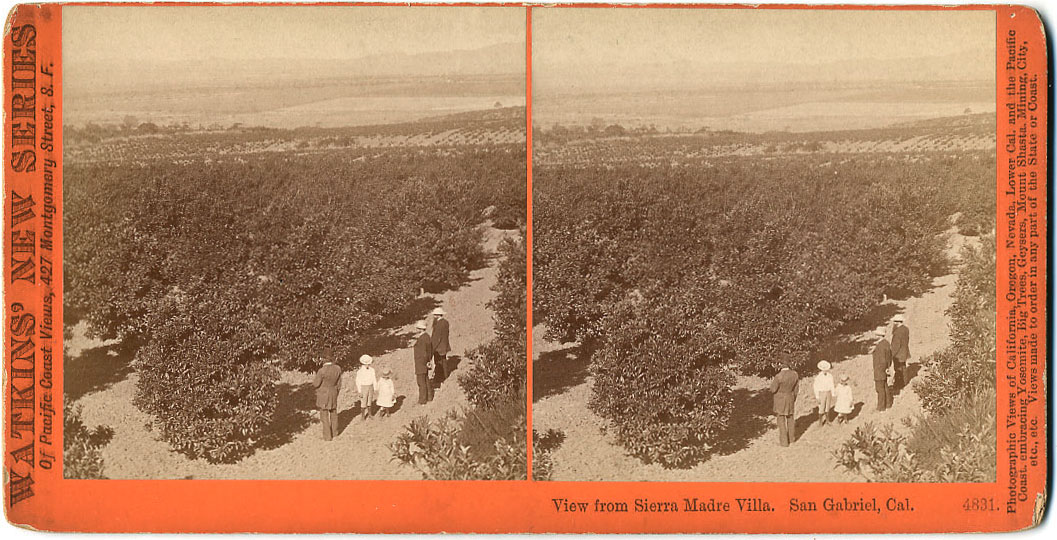 Watkins #4831 - View from Sierra Madre Villa, San Gabriel, Los Angeles Co., Cal.