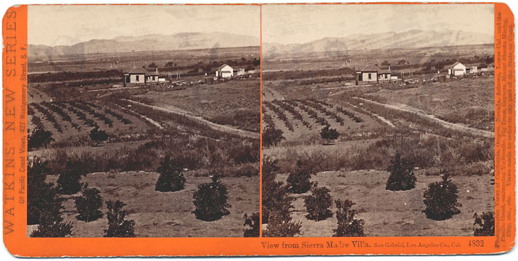 Watkins #4832 - View from Sierra Madre Villa, San Gabriel, Los Angeles Co., Cal.