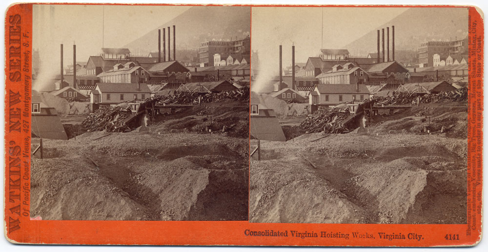 Watkins #4141 - Consolidated Virginia Hoisting Works, Virginia City, Nev.