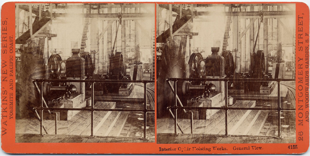 Watkins #4155 - Interior Ophir Hoisting Works, General View.