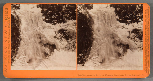 #E40 - Multnomah Falls in Winter, Columbia River, Oregon