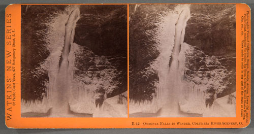 #E42 - Oneonta Falls in Winter, Columbia River Scenery, Oregon