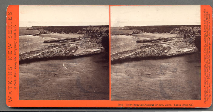 Watkins #5050 - View from the Natural Bridge, West, Santa Cruz, Cal.