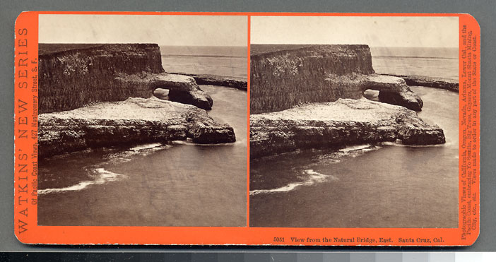 Watkins #5051 - View from the Natural Bridge, East, Santa Cruz, Cal.