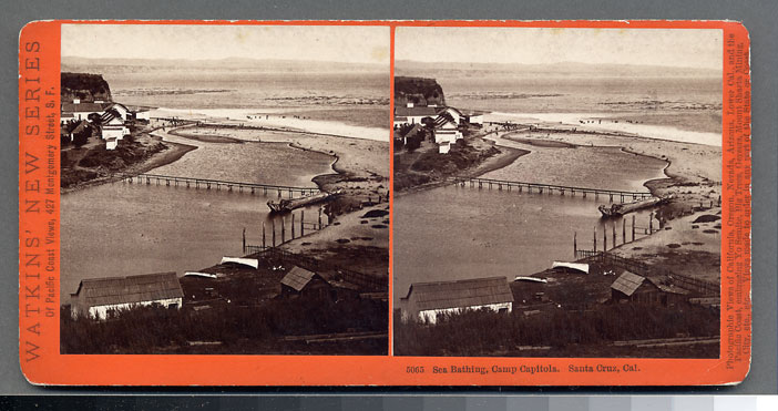 Watkins #5065 - Sea Bathing, Camp Capitola, Santa Cruz, Cal.