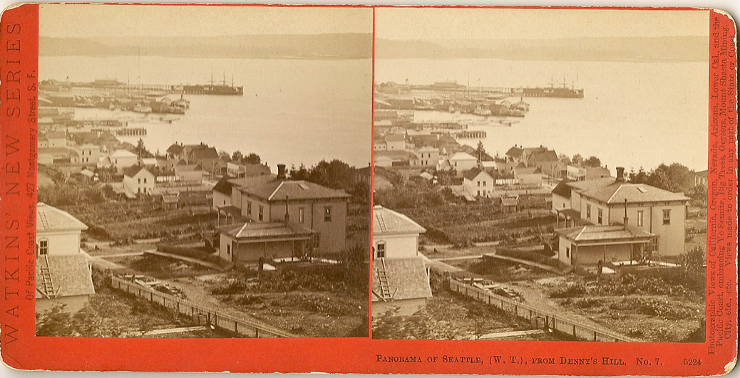 Watkins #5224 - Panorama of Seattle, (W.T.), from Denny's Hill, No. 7.