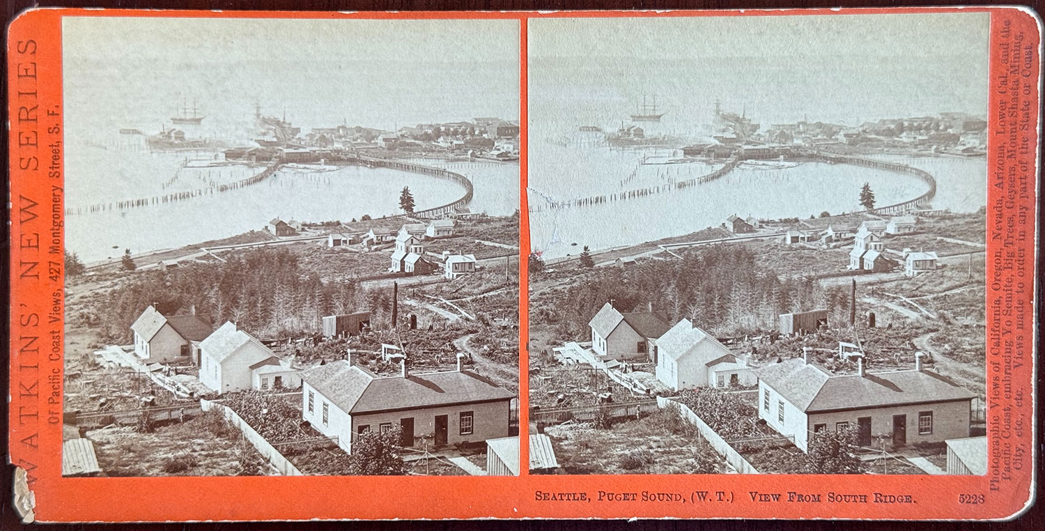 Watkins #5228 - Seattle, Puget Sound, (W. T.)  View from South Ridge.